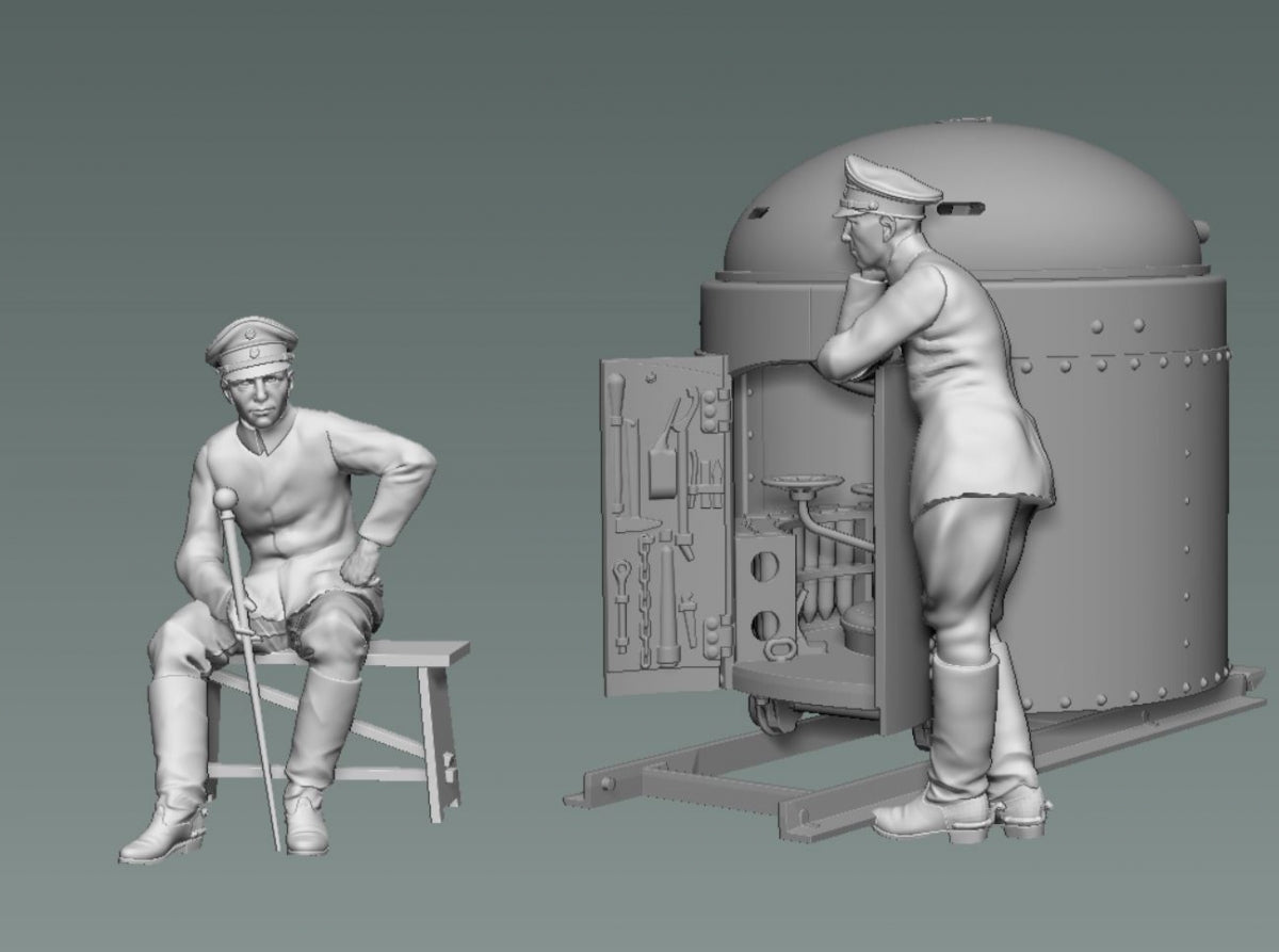 Copper State Models F35-049 Fahrpanzer german leaning crewman 1/35 – immagine 3