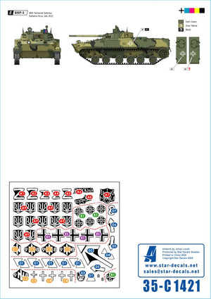 Star Decals 35-C1421 Guerre en Ukraine 22 BMP-1 et BMP-3 ukrainiens en 2022-24 1/35 – image 2