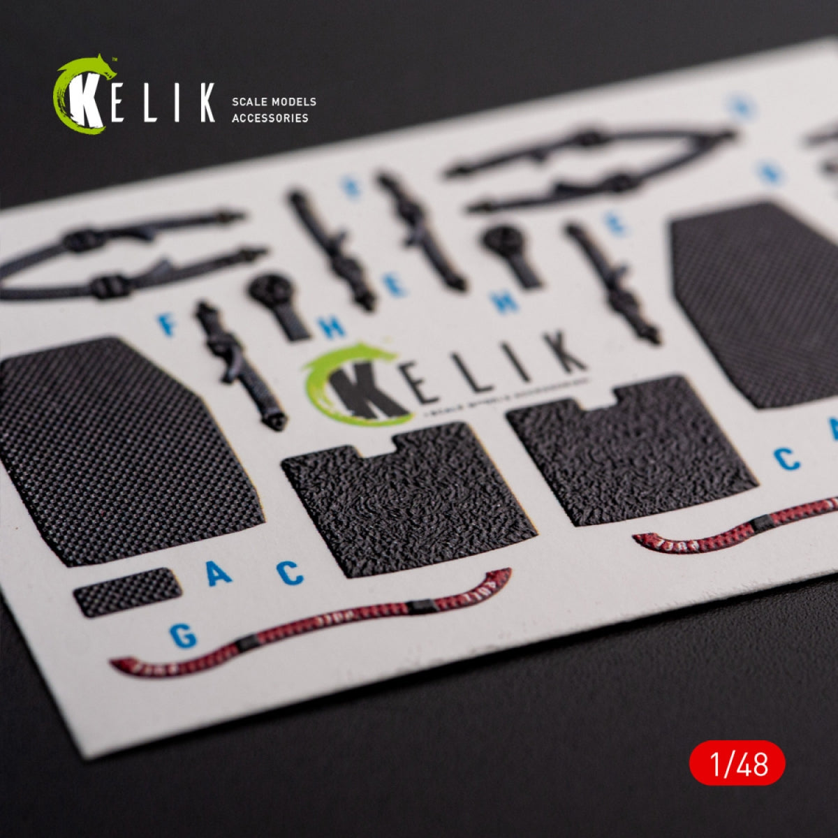 KELIK K48113 UH-60A Black Hawk - Type 1 interior 3D decals for ICM kit 1/48 – immagine 11