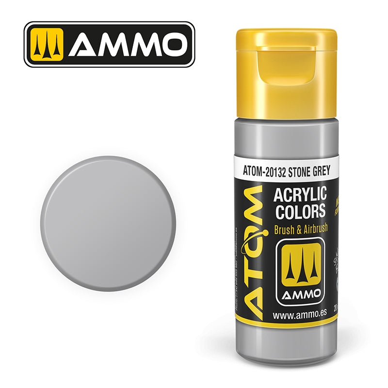 AMMO de Mig Jimenez 20132 ATOM COLOR Gris Pierre 20ml