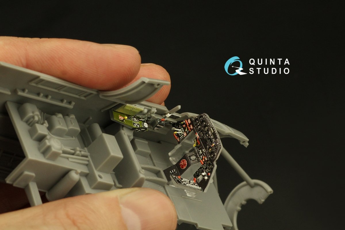 Quinta Studio QD48385 TBM-3 Avenger 3D-Printed &amp;amp; coloured Interior on decal paper (Accurate miniatures/Academy) 1/48 – Bild 9