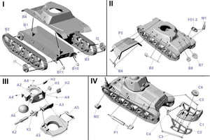 First To Fight PL104 Francuski Czołg Dowodzenia Hotchkiss H35 Z Armatą 37mm SA38 1/72 – zdjęcie 4