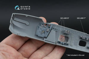 Quinta Studio QD+48616 Fairey Barracuda Pilot's Cockpit 3D-Printed &amp; coloured Interior on decal paper (Trumpeter) (with 3D-printed resin parts) 1/48