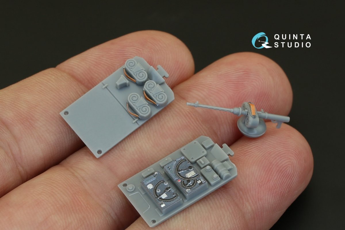 Quinta Studio QD48078 Fi-156 3D-Printed &amp;amp; coloured Interior on decal paper (for Tamiya kit) 1/48 – immagine 8