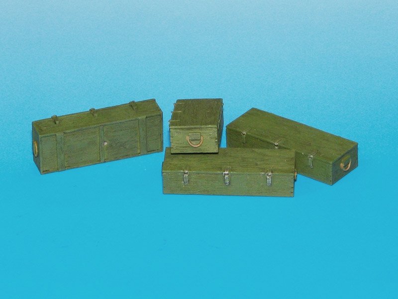 Eureka XXL E-017 Wooden Ammo Boxes for 12.8 cm Pak 44/Kw.K. 1/35 – immagine 4