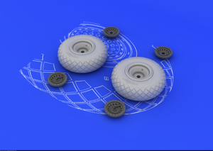 Eduard 648078 B-17 wheels 1/48 REVELL, MONOGRAM – immagine 2
