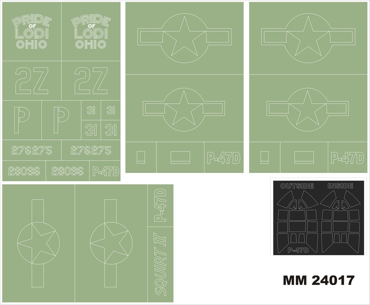 Montex MM24017 P-47D RAZORBACK KINETIC 1/24