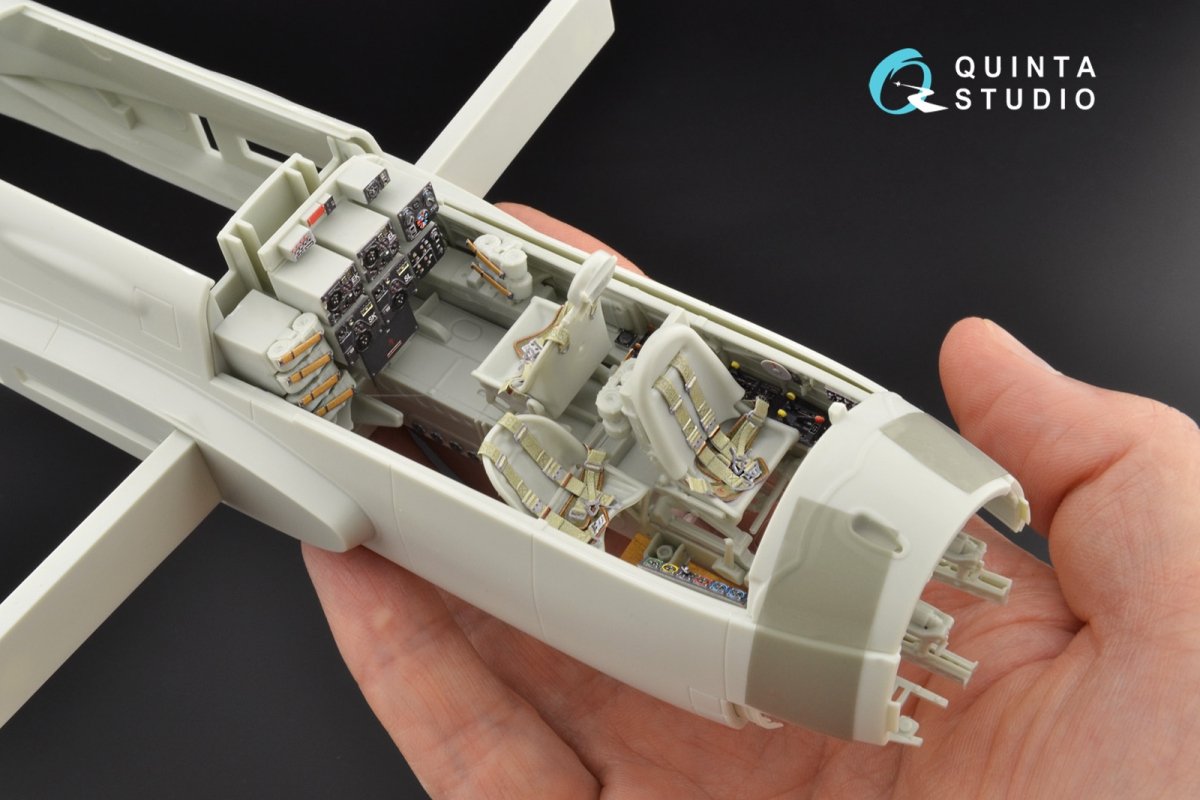 Quinta Studio QD32084 Ju 88A-1 3D-Printed &amp;amp; coloured Interior on decal paper ( Revell ) 1/32 – immagine 11