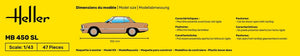 Heller 56171 Starter Set - MB 450 SL 1/43 – zdjęcie 3