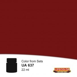 Peinture rouge coque de la Royal Navy (Seconde Guerre mondiale) Lifecolor UA637, 22 ml