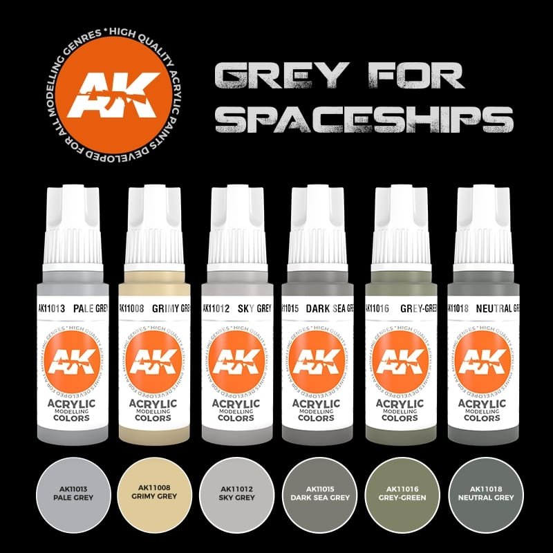 AK Interactive AK11614 3G GREY FOR SPACESHIPS – immagine 2