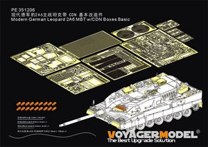 Voyager Model PE351206 Modern German Leopard 2A6 MBT w/CDN Boxes Basic (For RFM 5076) 1/35