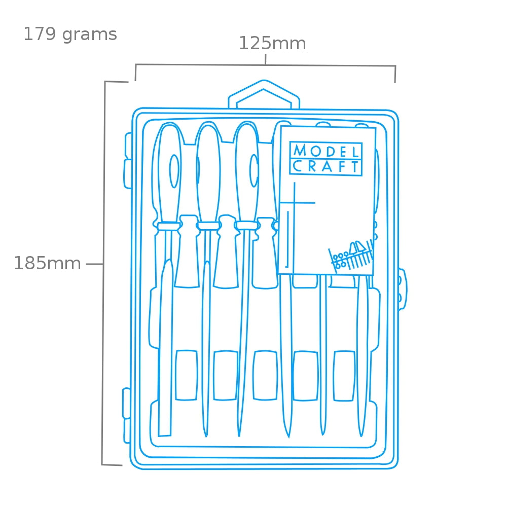 Modelcraft PFL6004 6Pce Needle File Set – image 3