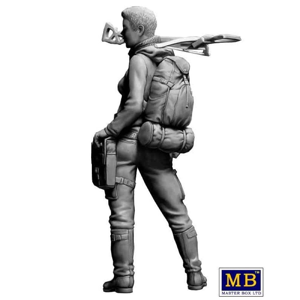 Master Box 35214 Pоst-apocalyptic fiction. Desert Battle Series. Skull Clan - Long distance raid. Kit No.2 A new leader. Hanna 1/35 – immagine 5