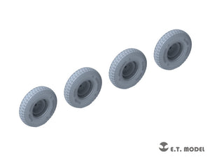E.T. Model P35-105 WWII German Sd.Kfz.234 Large Diameter Weighted Wheels Type.5 1/35 – immagine 3