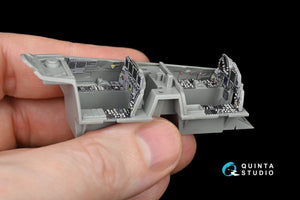 Quinta Studio QD48090 F-15E 3D-Printed &amp;amp; coloured Interior on decal paper (for GWH kit) 1/48 – immagine 10
