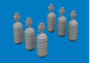 Eduard 672396 WWII USAAF oxygen cylinder A-6 1/72 – immagine 2