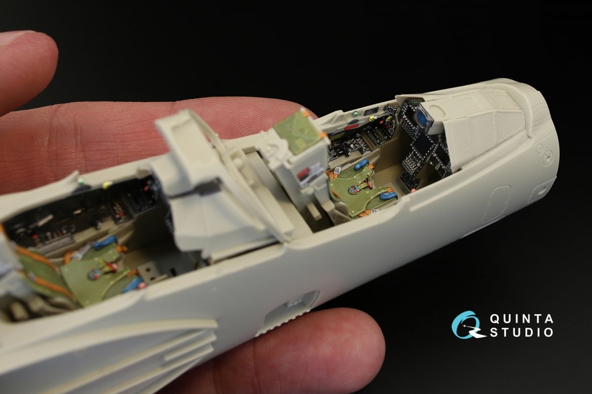 Quinta Studio QD32014 Mirage 2000B-5 (2000-5BGM Mk2) 3D-Printed &amp;amp; coloured Interior on decal paper (for Kitty Hawk kit) 1/32 – zdjęcie 7