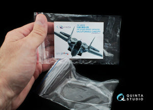 Quinta Studio QC48008 MiG-29 (All single seater version) vacuformed clear canopy (for GWH kits) 1/48 – zdjęcie 5