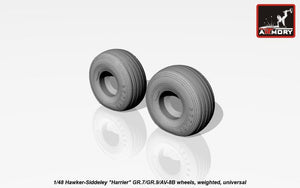 Armory Models AW48405 Hawker-Siddeley Harrier GR.7/GR.9/AV-8B wheels w/ weighted tyres 1/48 – Bild 9
