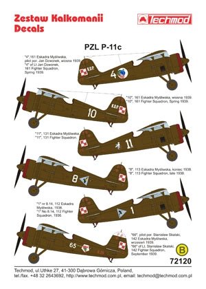 Techmod 72120 - PZL P.11c 1/72 – image 2