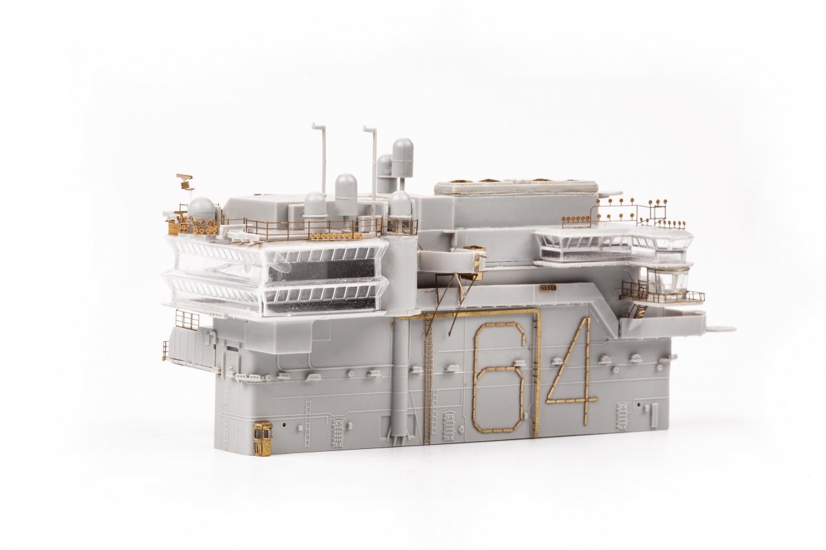 Eduard 53285 USS Constellation CV-64 part 5 - island TRUMPETER 1/350 – immagine 4