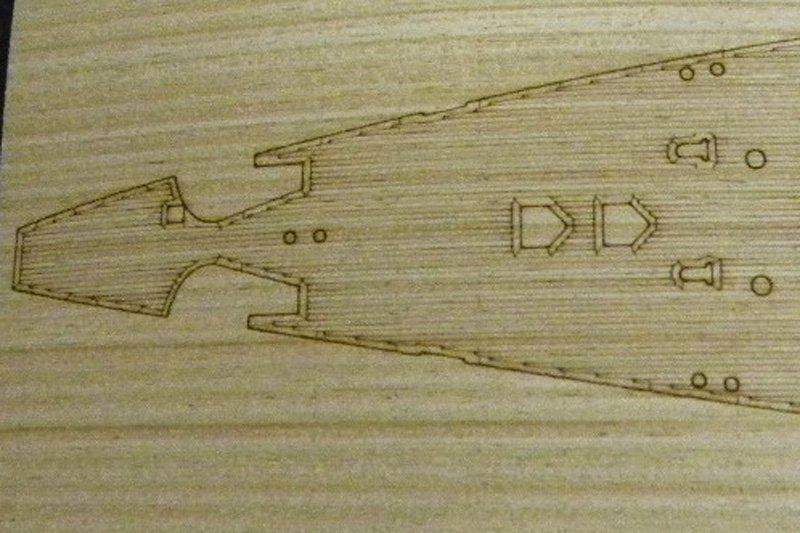 Pontos 35012WD1 DKM Scharnhorst Wooden Deck set Type 1 1/350 – immagine 2
