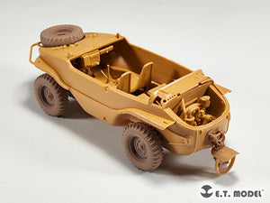 E.T. Model P35-136 WWII German Schwimmwagen Type166 Sagged wheels Wide For TAMIYA Kit 1/35 – immagine 7