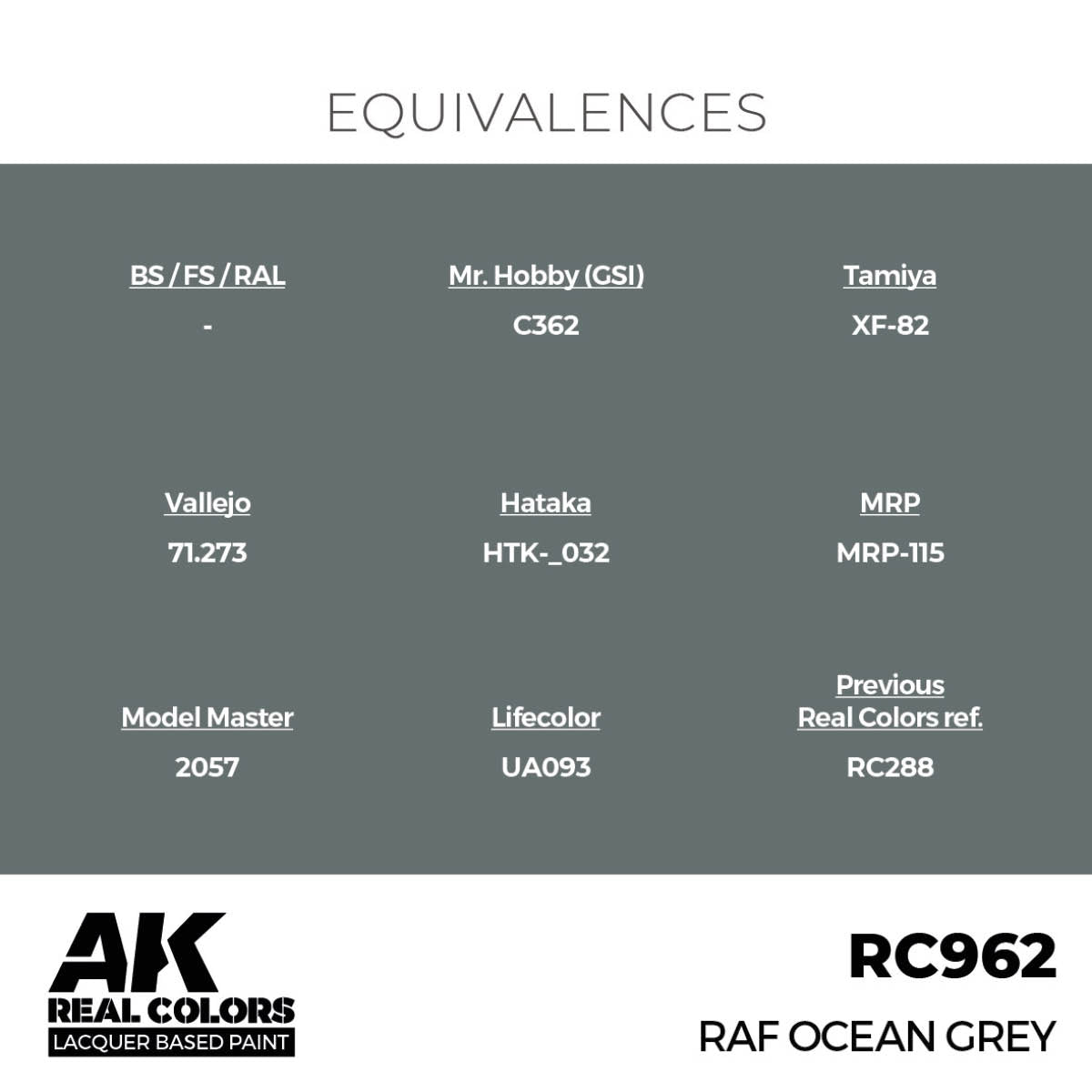 AK Interactive RC962 RAF Ocean Grey 17 ml – immagine 3