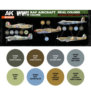 AK Interactive RCS107 WWII RAF Aircraft Colors 8x17ml – Bild 2
