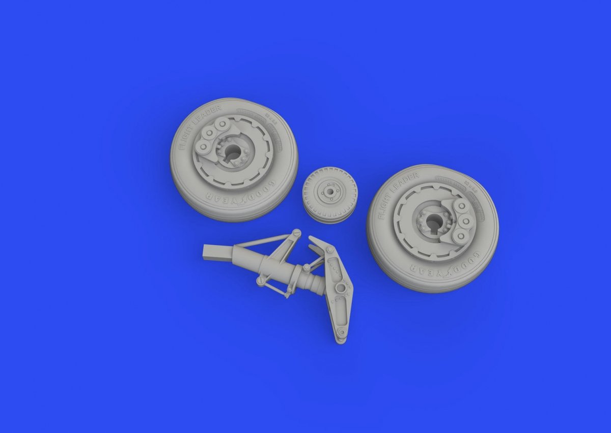Eduard 648761 A-1J wheels TAMIYA 1/48 – imagen 3