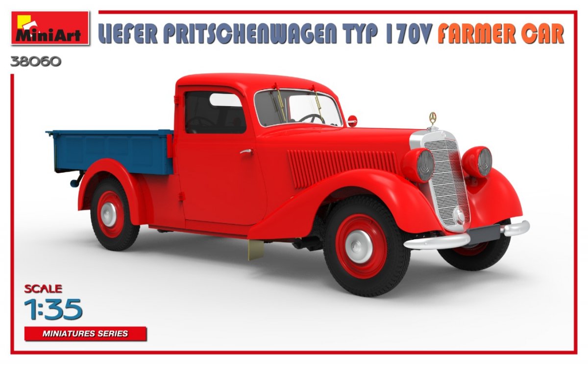 MiniArt 38060 LIEFER PRITSCHENWAGEN TYP 170V FARMER CAR 1/35 – zdjęcie 7