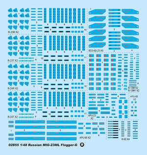 Trumpeter 02855 Russian MIG 23ML Flogger G 1/48 – Bild 6