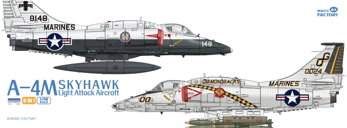 Magic Factory 5002 A-4M Skyhawk Light Attack Aircraft 2 in 1 1/48 – imagen 4