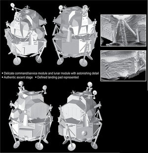 Dragon 11001 Apollo 11 &amp;quot;Lunar Approach&amp;quot; CSM &amp;quot;Columbia&amp;quot; + LM &amp;quot;Eagle&amp;quot; 1/72 – immagine 3