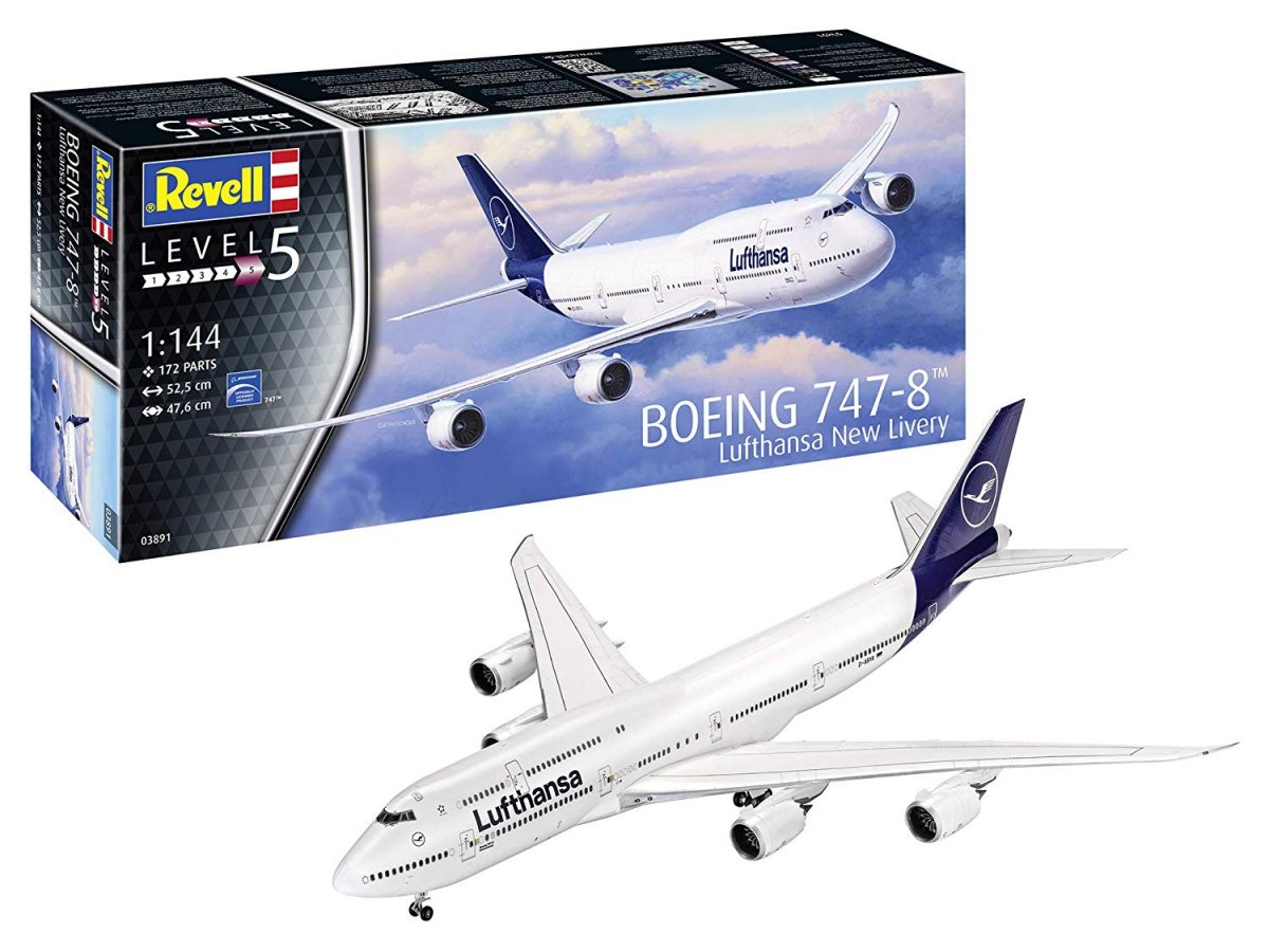 Revell 03891 Boeing 747-8 Lufthansa New Livery 1/144 – immagine 2