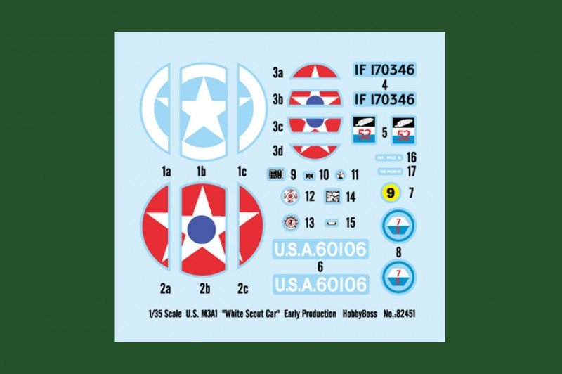 Hobby Boss 82451 US M3A1 Voiture de reconnaissance blanche, première production (1/35) – image 2