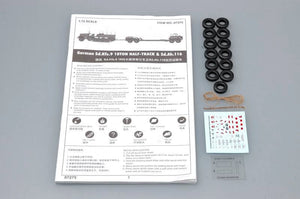 Trumpeter 07275 German Sd.Kfz.9 (18t) Half-Track Sd.Ah.116 Trailer 1/72 – immagine 3