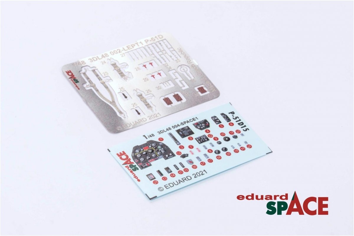Eduard 3DL48004 P-51D-15+ SPACE 3D for Eduard 1/48 – immagine 2