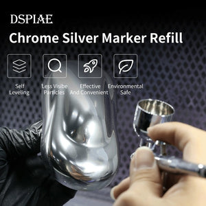 DSPIAE CR-10 Chrome Silver Refill For Markers (10ml) – zdjęcie 7