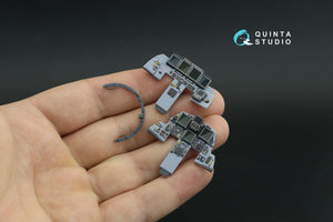 Quinta Studio QD32119 F-15E 3D-Printed &amp;amp; coloured Interior on decal paper ( Tamiya ) 1/32 – immagine 4