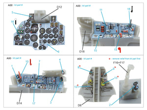 Quinta Studio QDS-72168 Su-17M3 3D-Printed coloured Interior on decal paper (Modelsvit) (small version) 1/72 – immagine 8