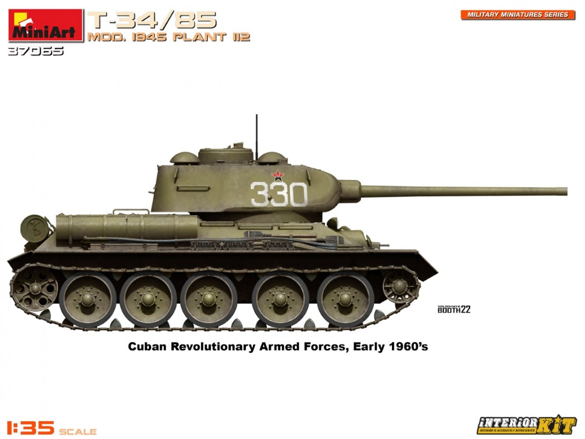 MiniArt 37065 T-34/85 MOD. 1945. PLANT 112. INTERIOR KIT 1/35 – immagine 18