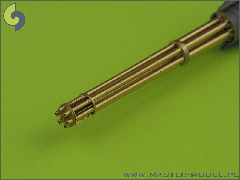 Master AM-32-029 M61 A1 Vulcan - Six-barrelled rotary 20mm cannon - turned barrels with etched barrel clamps 1/32 – imagen 3