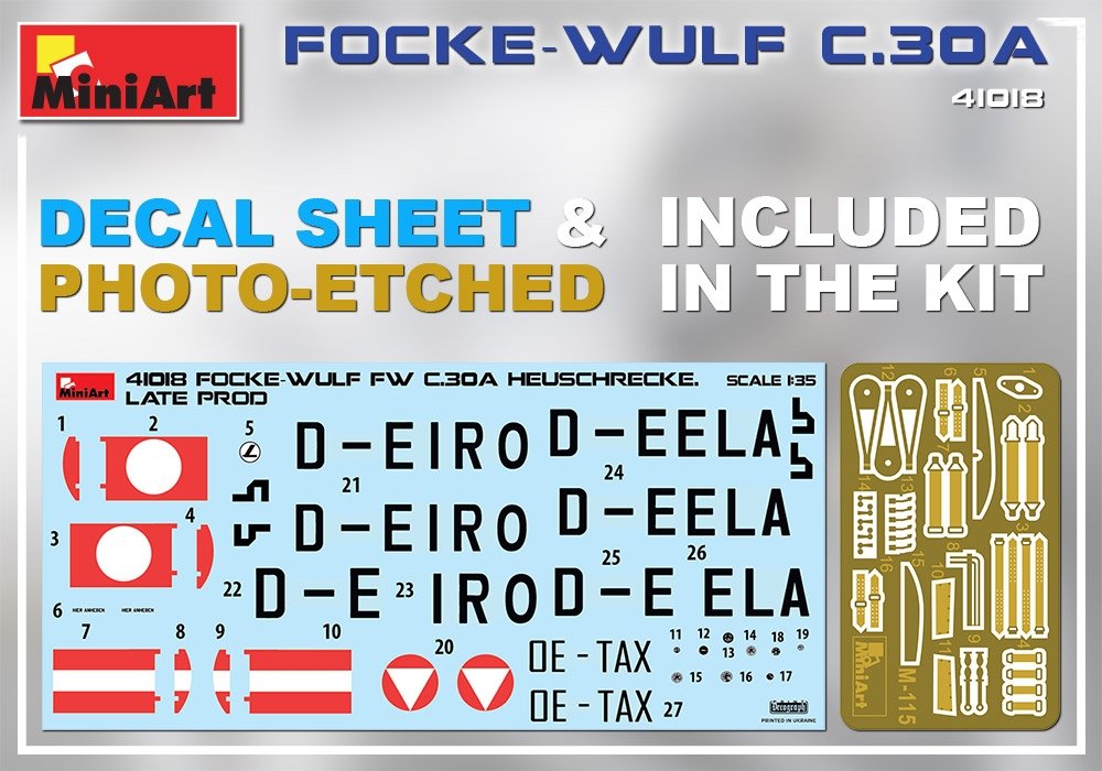 MiniArt 41018 FOCKE-WULF FW C.30A HEUSCHRECKE. LATE PROD 1/35 – Bild 2