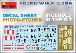 MiniArt 41018 FOCKE-WULF FW C.30A HEUSCHRECKE. LATE PROD 1/35 – Bild 2