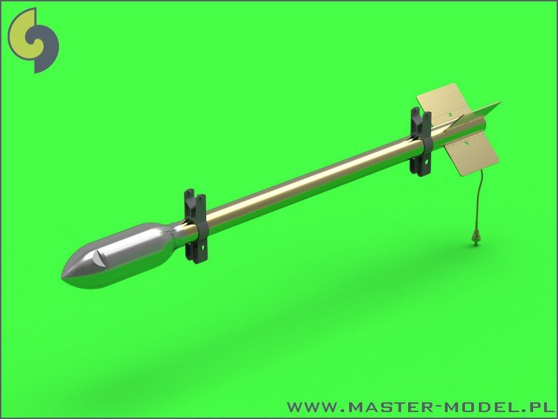 Master AM-24-012 Canon à roquettes britannique RP-3 de 3 pouces avec têtes SAP de 60 lb (8 pièces) (1/24) – image 2