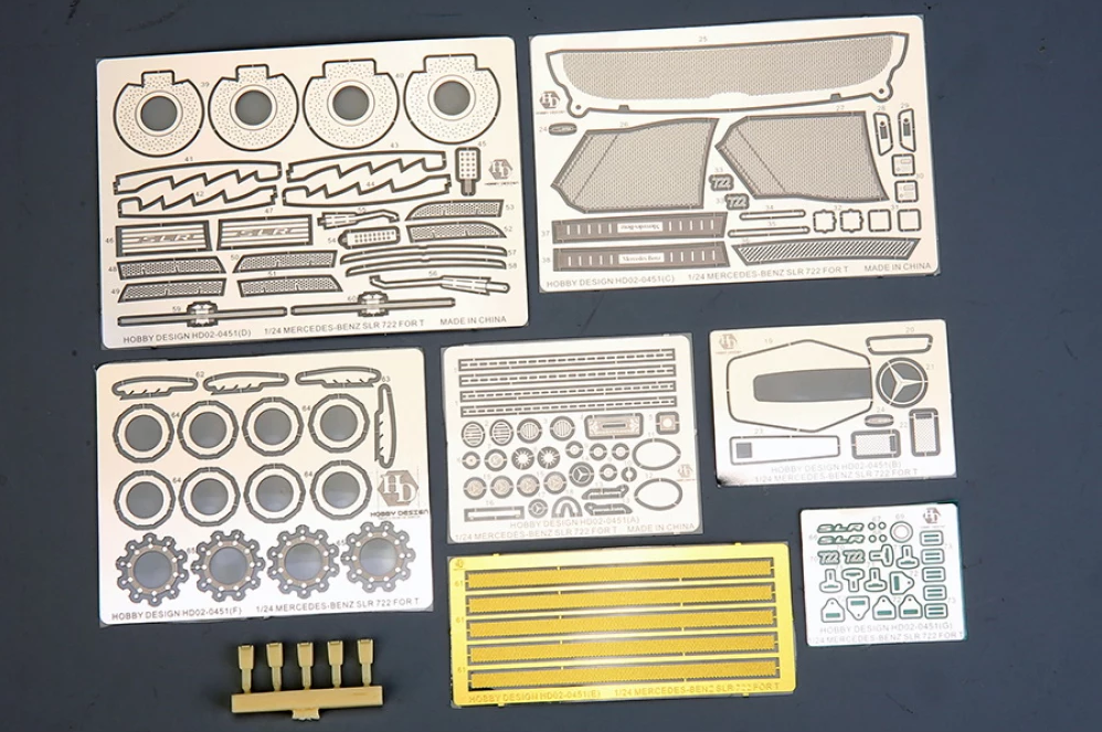 Hobby Design HD02-0451 Mercedes-Benz SLR Mclaren 722 Detail-up Set For Tamiya kit 24290 1/24 – imagen 2