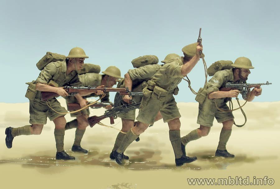 Master Box 3580 British Infantry in action (North Africa 1941-1943). Desert Battles. Kit 2 1/35 – Bild 3