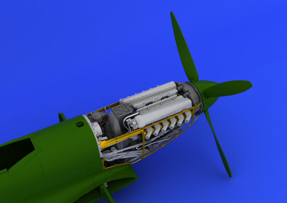 Eduard 648112 Spitfire Mk. IX engine 1/48 (Eduard) – Bild 6